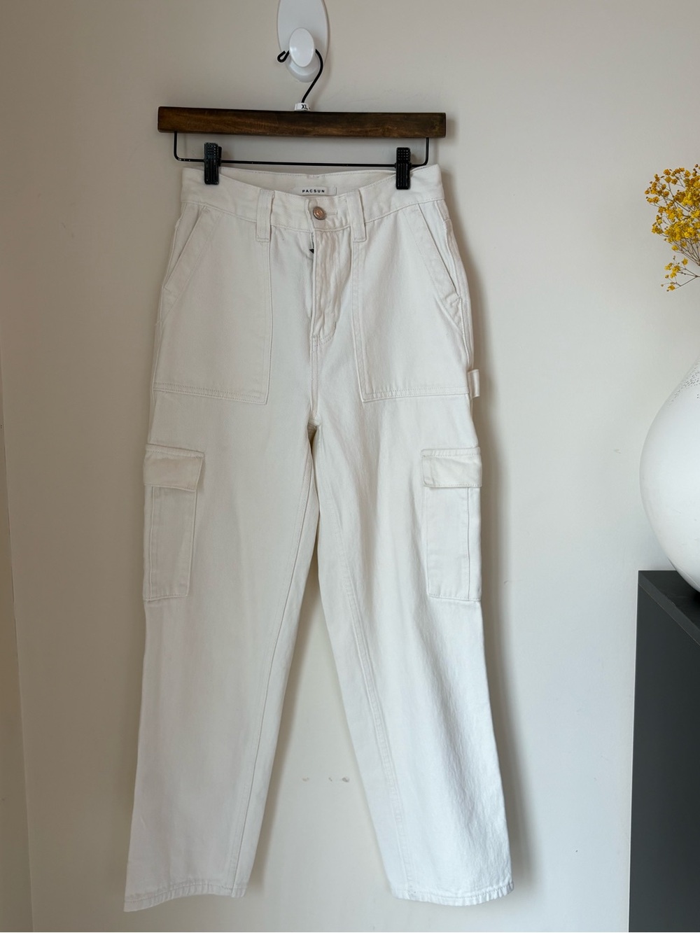 PACSUN Off White Carpenter Jeans